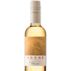 MINI VINHO EMILIANA ADOBE RESERVA CHARDONNAY BRANCO 375ML