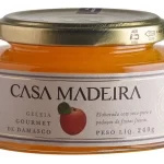 GELEIA GOURMET CASA MADEIRA DE DAMASCO C/ PEDAÇOS 240G