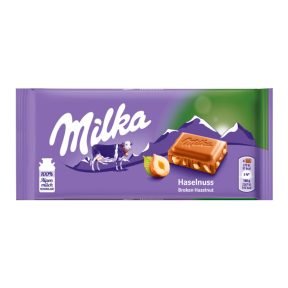 CHOCOLATE MILKA BROKEN HAZELNUT 100G