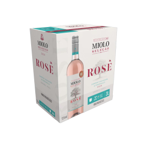 VINHO MIOLO SELEÇÃO CAB SAUV E TEMPR ROSÉ BAG IN BOX 3LTS