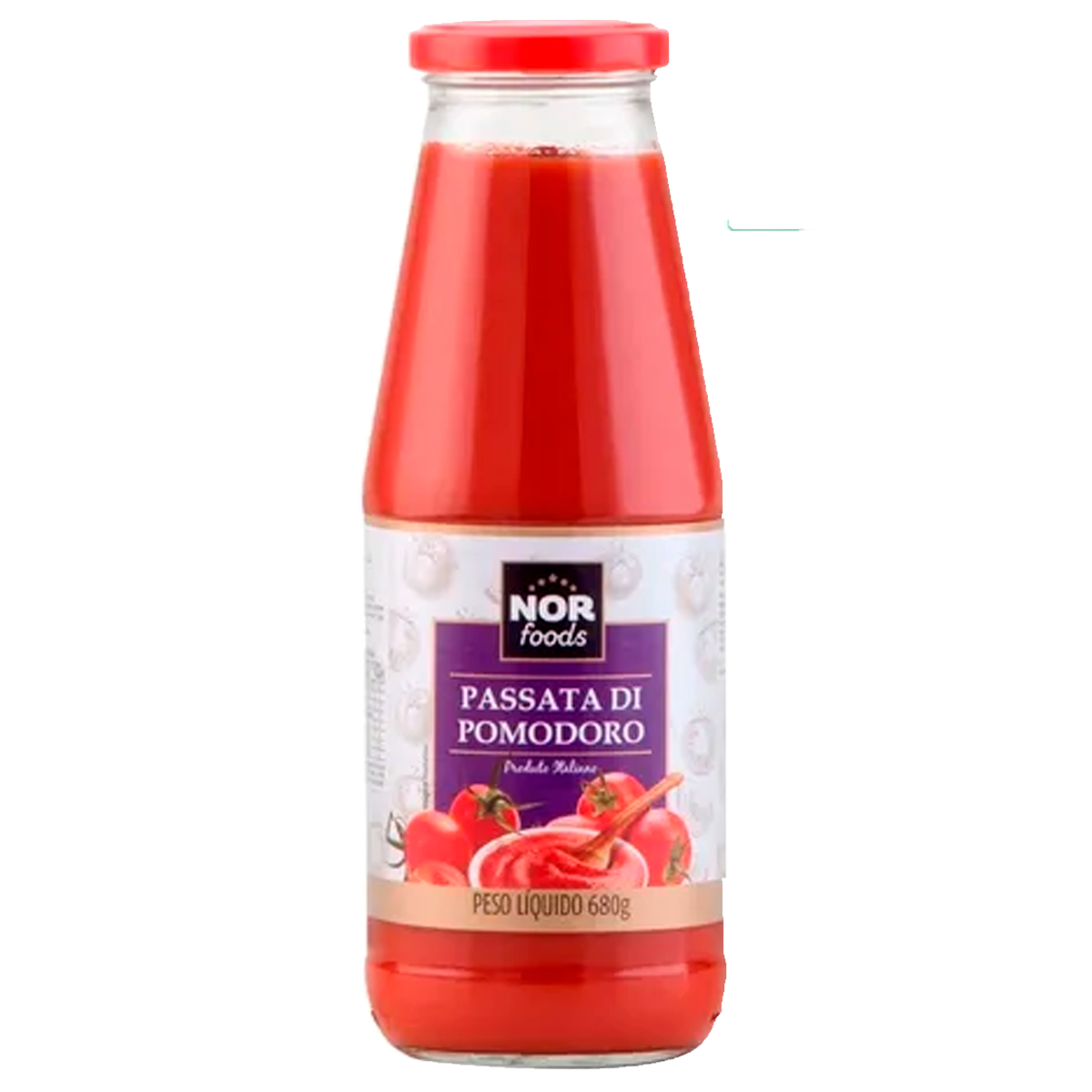 邦楽 SutudioLama LamaOS MOLHO DE TOMATE PASSATA DI POMODORO CLASSICA NOR FOODS 680G