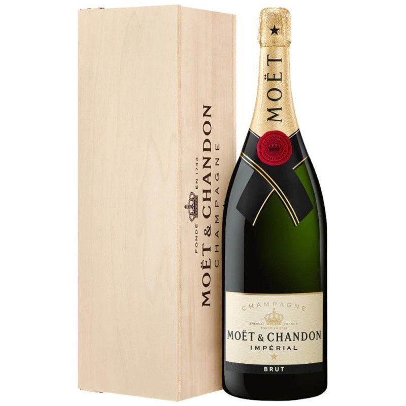 CHAMPAGNE MOËT E CHANDON IMPÉRIAL BRUT BCO 3000ML C/MADEIRA