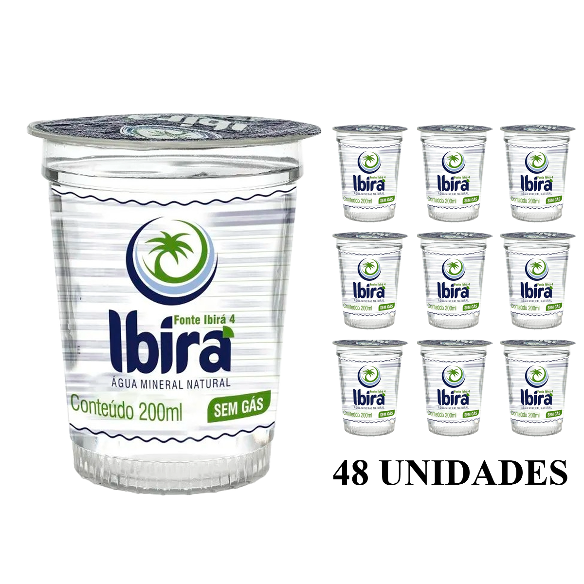 Água Mineral Ibira Copo 200Ml Pack C/48 Unid