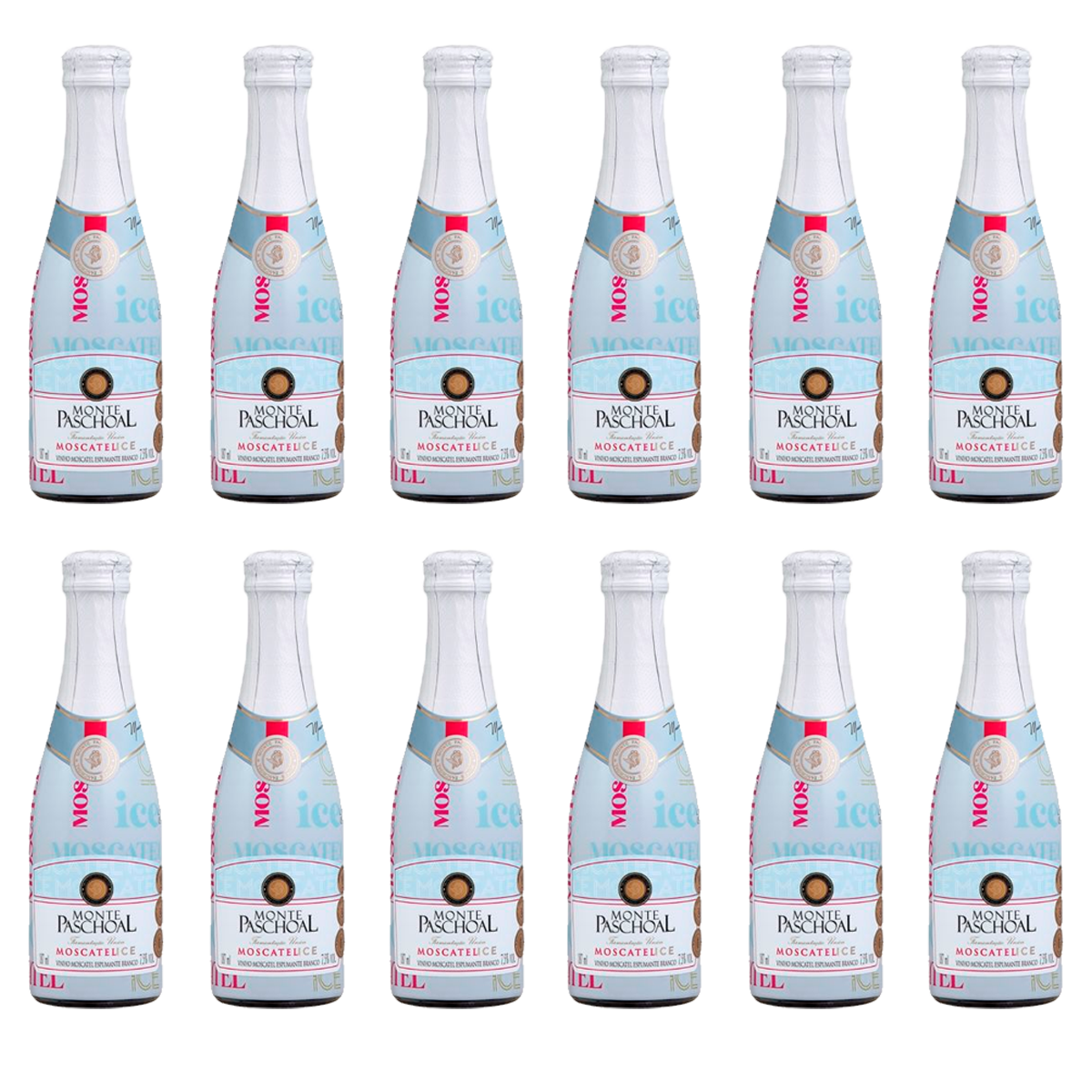 Mini Espumante Monte Paschoal Ice Mosc. 187Ml Pack C/12Unid
