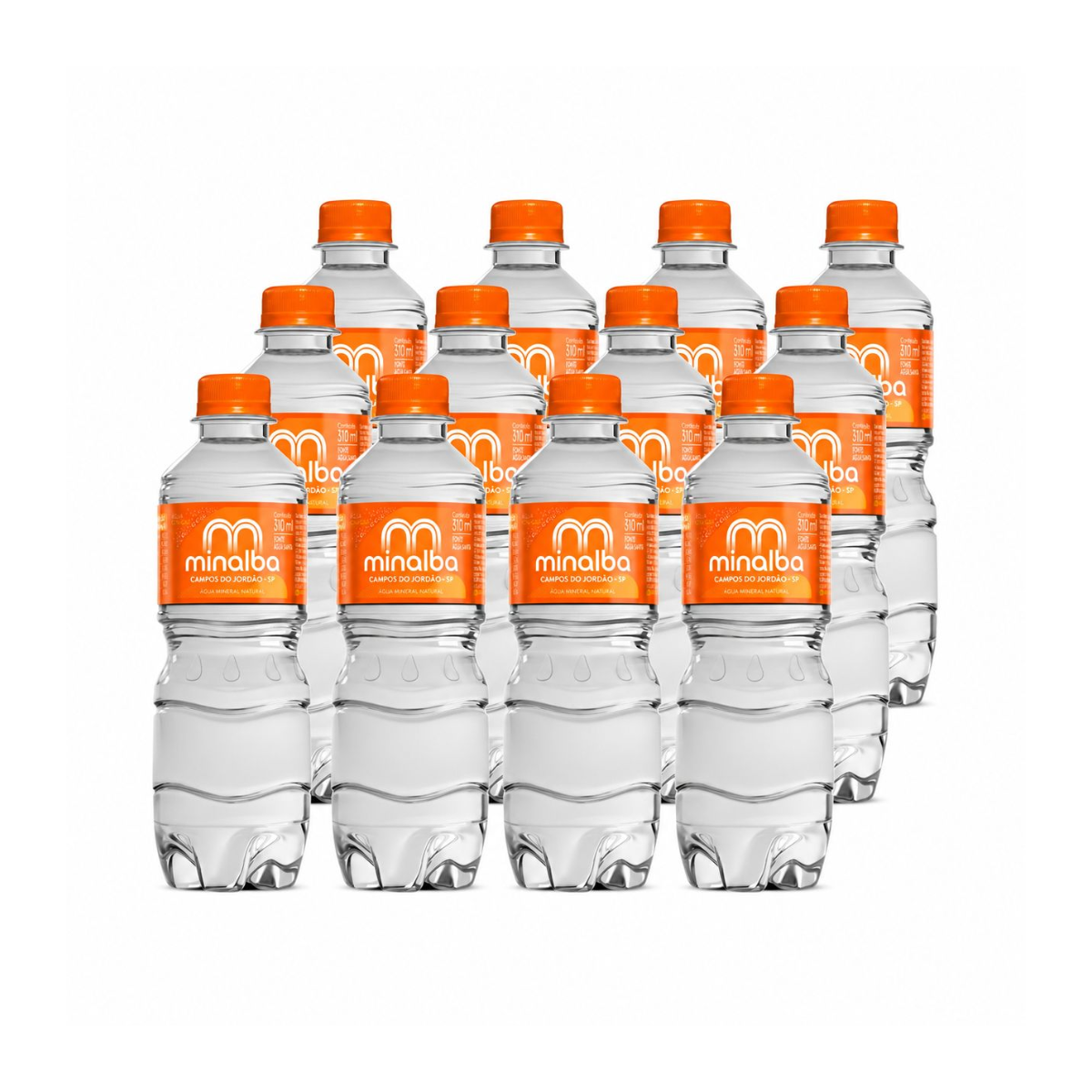 Água Mineral Minalba Com Gás 310Ml Pack Com 12/Unid