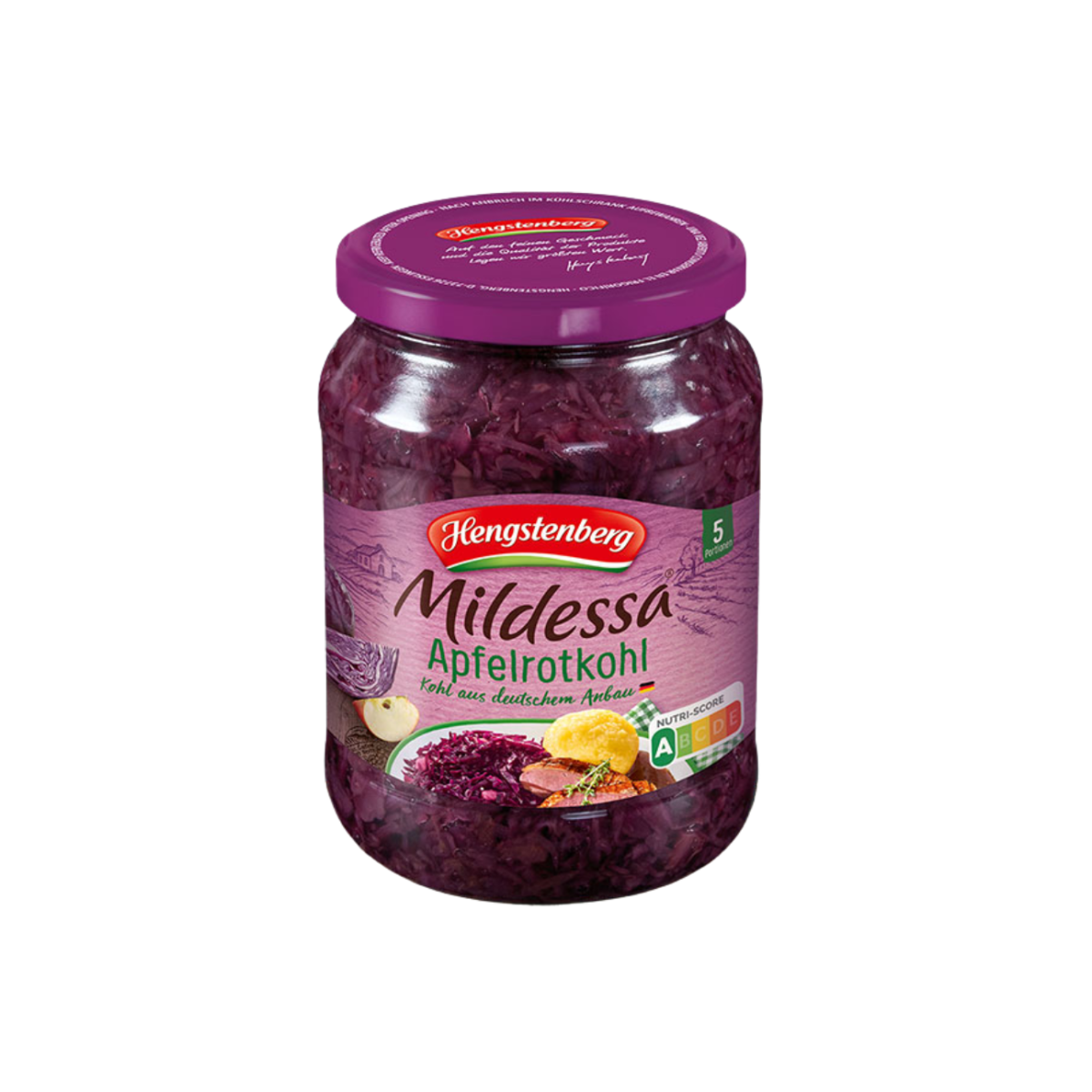 Repolho Roxo Com Maçã Hengstenberg Tradicional 680G